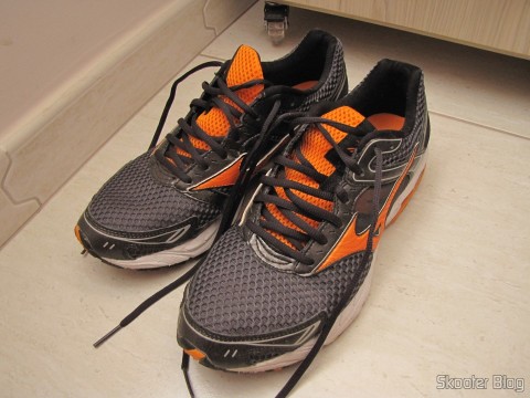 E o Mizuno Wave Legend, com 2 meses de uso. Espero que tenha longa vida como o Nike Air