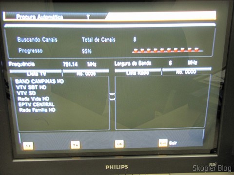 Tela de configuração do Ekotech ZBT-670N
