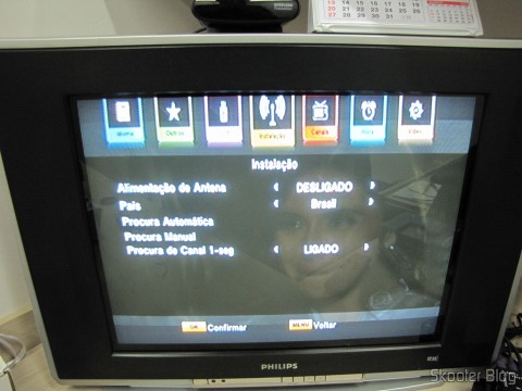 Tela de configuração do Ekotech ZBT-670N