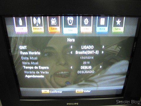 Tela de configuração do Ekotech ZBT-670N