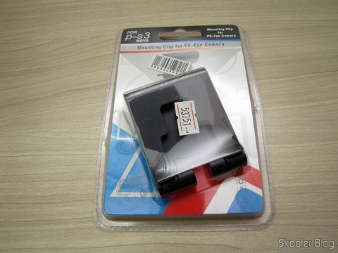 Suporte/Clip para Câmera Playstation Eye do Playstation 3 (PS3), em sua embalagem