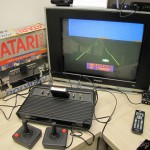 Atari 2600 - Parte 3 Atari 2600 em funcionamento, com o jogo Enduro da Activision