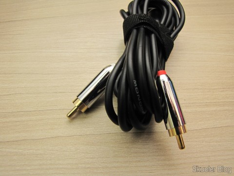 Cabo P2 Estéreo <-> RCA Duplo para conectar o áudio do Atari VCS/2600