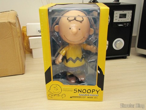 Charlie Brown - Action Figure, em sua embalagem