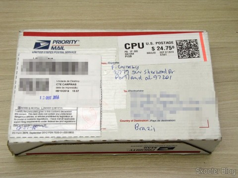 Caixa com o Harmony cartridge - O cartucho com memória flash para o Atari 2600