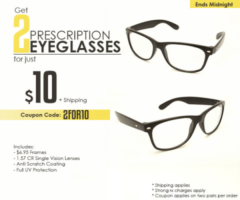Goggles4U: 2 Pares de Óculos por US$ 10,00