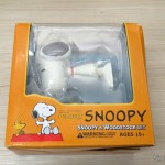 Terceiro conjunto Snoopy & Woodstock – Action Figures, em sua embalagem