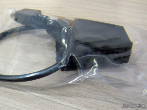 Conversor de EuroSCART para o Framemeister XRGB Mini, em sua embalagem