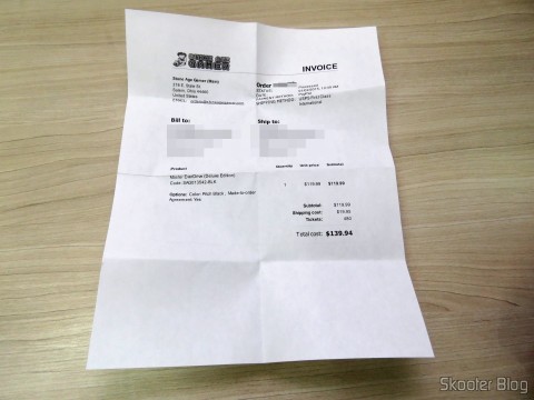 Invoice do Master Everdrive (Deluxe Edition)