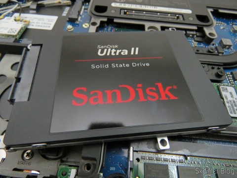 Instalando o SSD Sandisk Ultra II G25 SDSSDHII-480G-G25, 480GB, SATA3, 2.5" no Dell Latitude E6220
