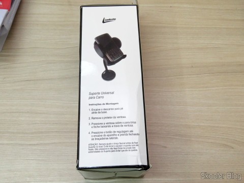 Suporte Universal p/ carro 1325 p/ celular GPS PDA iPod - Leadership, em sua embalagem