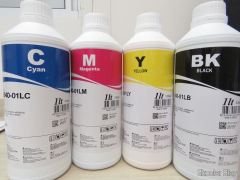 Tintas Inktec para cartuchos HP 940, 940XL, 942XL, 950 e 950XL: H8940-01LC, H8940-01LM, H8940-01LY, e H8940-01LB