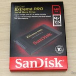 Sandisk Extreme PRO de 240GB, em sua embalagem