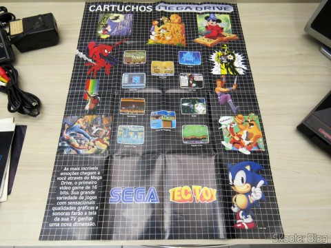 Folheto de Jogos que acompanhava o Mega Drive III da Tec Toy
