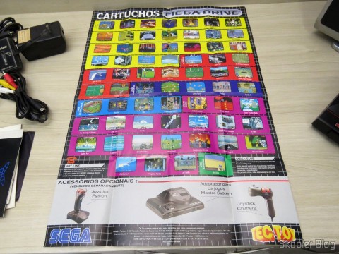 Folheto de Jogos que acompanhava o Mega Drive III da Tec Toy