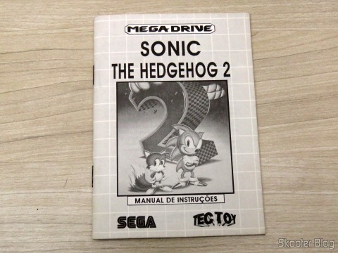 Manual do Sonic The Hedgehog 2, que acompanha o Mega Drive III