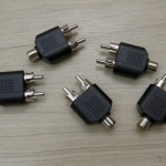 DealExtreme (DX): Splitter RCA 1 Fêmea para 2 Machos (Pacote com 5) 5 Splitters RCA 1 Fêmea para 2 Machos
