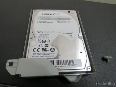 Gaveta de HD do Playstation 4 com o HD Samsung Spinpoint ST2000LM003 2TB