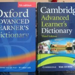 Oxford Advanced Learner's Dictionary e Cambridge Advanced Learner's Dictionary, direto da Amazon.com