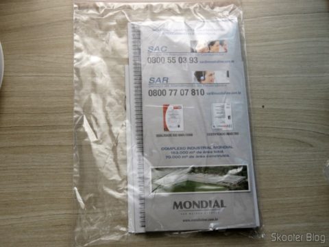 Manual e acessórios do Umidificador de Ar Ultrassônico Mondial Comfort Air 4 Litros