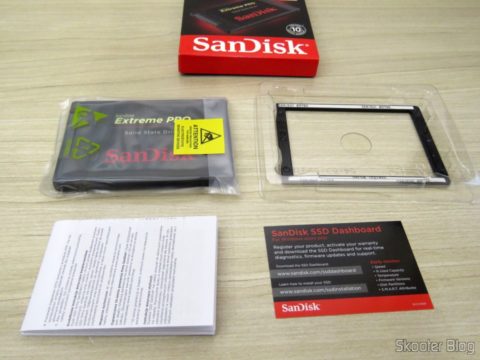 SSD Sandisk Extreme PRO 480GB e acessórios