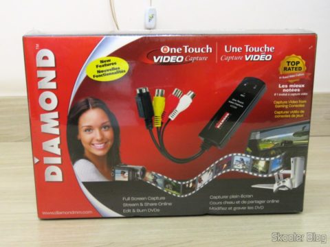 Diamond VC500 USB 2.0 One Touch VHS to DVD Video Capture Device, em sua embalagem