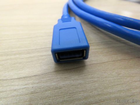 Plug fêmea do Cabo de Extensão USB 3.0 Macho para Fêmea