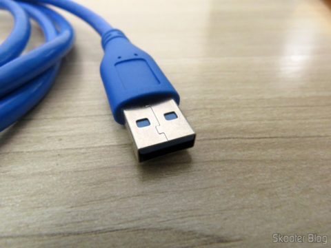 Plug macho do Cabo de Extensão USB 3.0 Macho para Fêmea