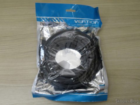 Cabo HDMI 2.0 4K 3D 60Hz Vention de 5 metros, em sua embalagem