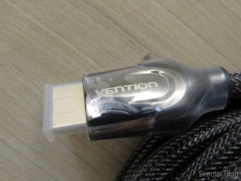 Plug do Cabo HDMI 2.0 4K 3D 60Hz Vention de 5 metros