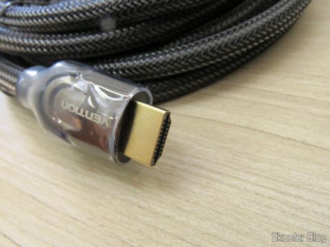 Plug do Cabo HDMI 2.0 4K 3D 60Hz Vention de 5 metros