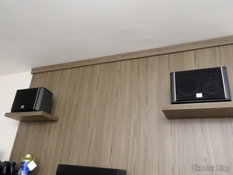 Caixas Acústicas JBL ES10 como frontais superior