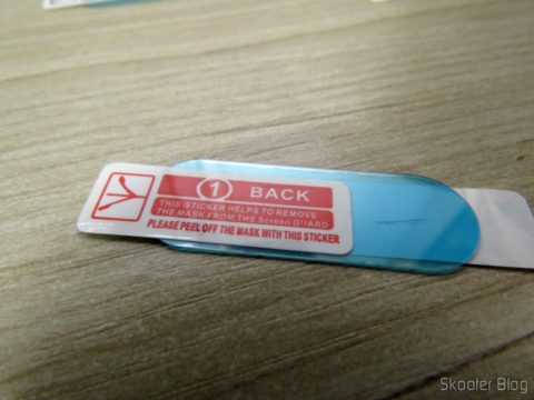 Parte traseira de uma das 10 Películas para Xiaomi Mi Band 2