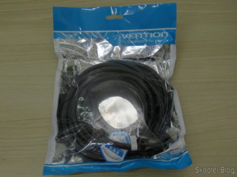 Cabo HDMI 2.0 4K 3D 60Hz Vention de 5 metros, em sua embalagem