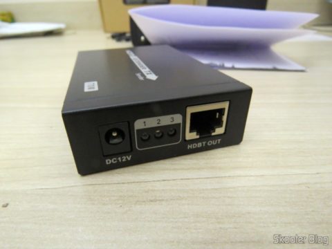 Transmissor do 2º Extensor HDMI Lenkeng LKV375 HDBaseT por Par Trançado Único