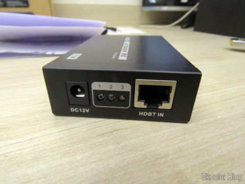 Receptor do 2º Extensor HDMI Lenkeng LKV375 HDBaseT por Par Trançado Único