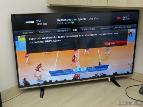 2º Extensor HDMI Lenkeng LKV375 HDBaseT por Par Trançado Único, em funcionamento