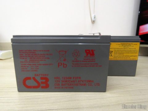 Baterias CSB HR 1234W F2 12VDC 9Ah 34W longa vida 8 anos