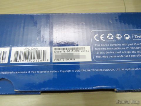 2º Switch Easy Smart Gigabit de 16 Portas TP-Link TL-SG1016DE, em sua embalagem