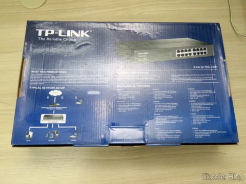 2º Switch Easy Smart Gigabit de 16 Portas TP-Link TL-SG1016DE, em sua embalagem