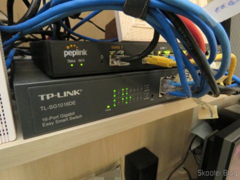 2º Switch Easy Smart Gigabit de 16 Portas TP-Link TL-SG1016DE, após a última reorganização