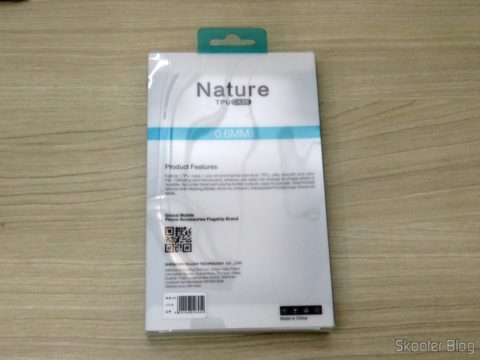 Capa de TPU macia para ASUS Zenfone 3 ZE520KL 5.2" Nillkin Nature Series Transparente, em sua embalagem