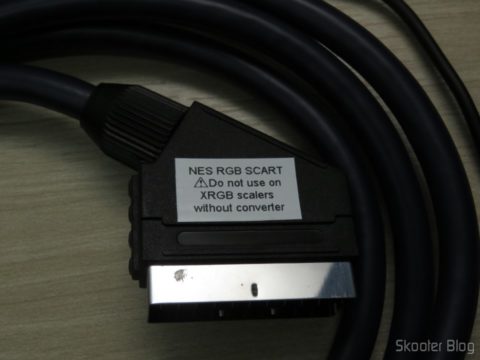 Cabo SCART RGB para Atari 2600 e Nintendo (NES) - DIN 8 pinos + P2 Stereo c/ upgrade para Mini-Coaxial