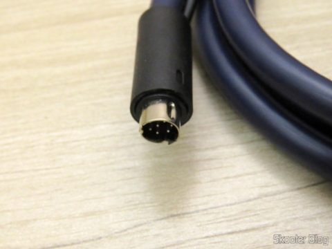 Cabo SCART RGB para Atari 2600 e Nintendo (NES) - DIN 8 pinos + P2 Stereo c/ upgrade para Mini-Coaxial
