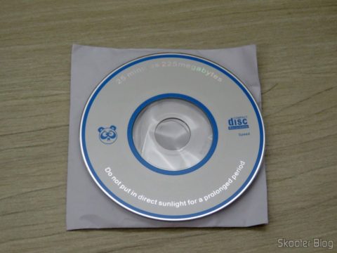 Mini CD com softwares