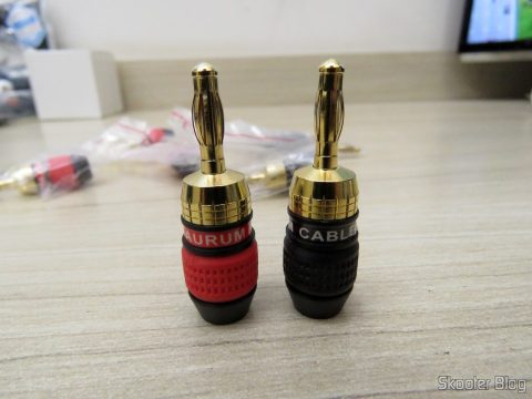 Plugs Banana Deadbolt Banhados a Ouro