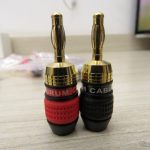 8 Plugs Banana Deadbolt Banhados a Ouro Plugs Banana Deadbolt Banhados a Ouro