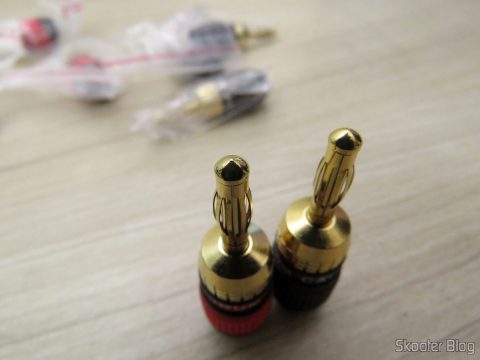 Plugs Banana Deadbolt Banhados a Ouro