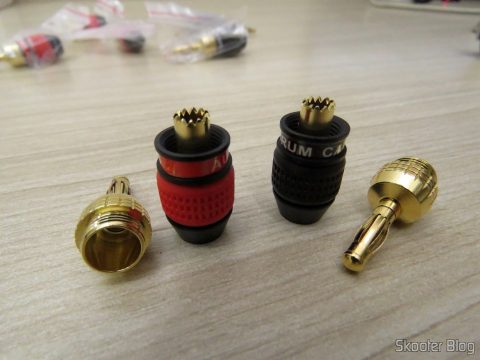 Plugs Banana Deadbolt Banhados a Ouro