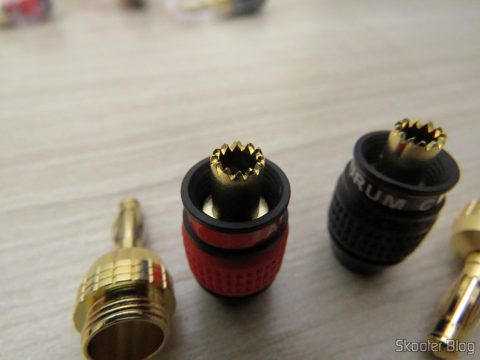 Plugs Banana Deadbolt Banhados a Ouro